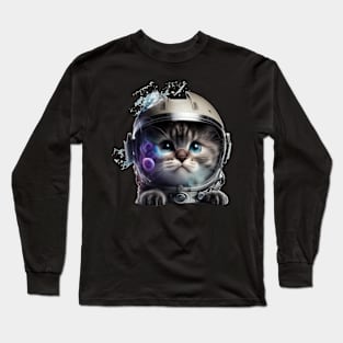 Astronaut Cat Long Sleeve T-Shirt